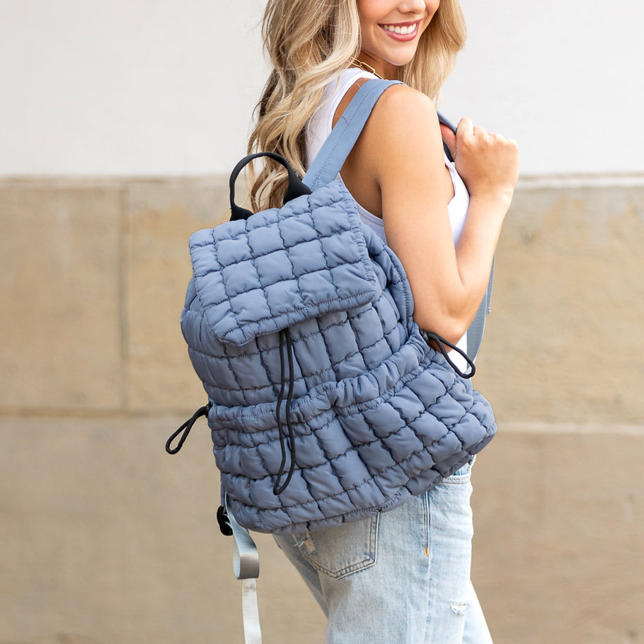Women's Stevie Quilted Puffer Backpack – Casual Everyday Bag