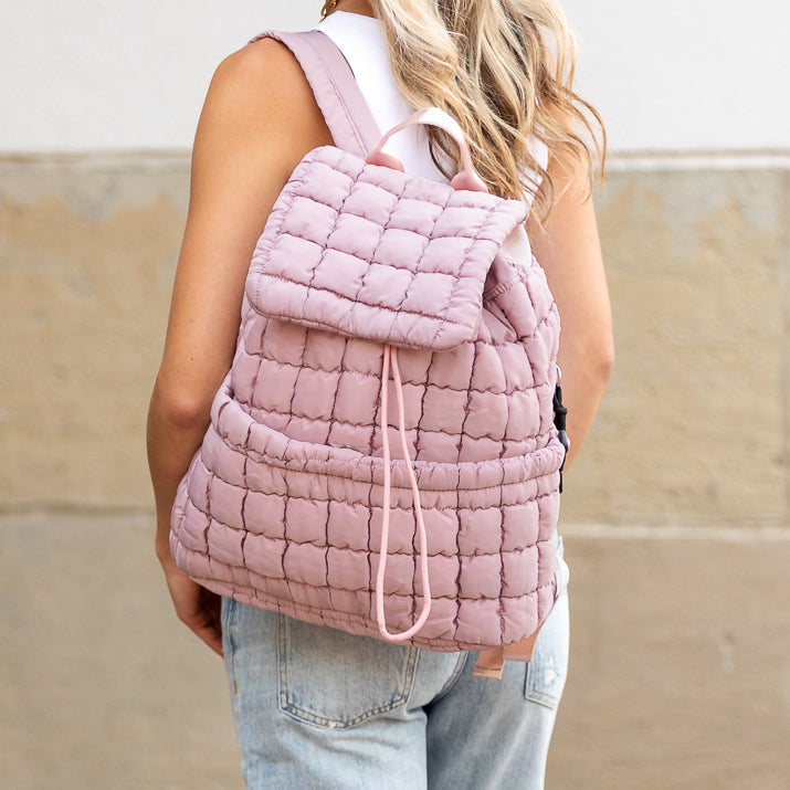 Women's Stevie Quilted Puffer Backpack – Casual Everyday Bag