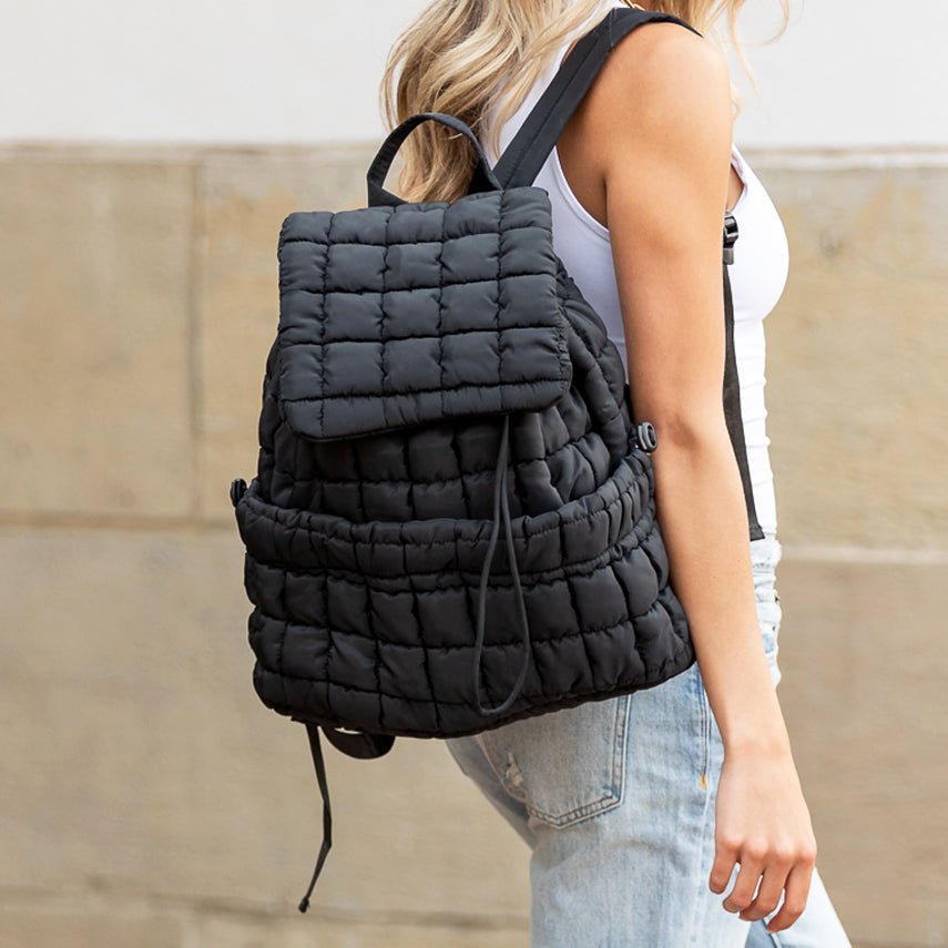 Women's Stevie Quilted Puffer Backpack – Casual Everyday Bag