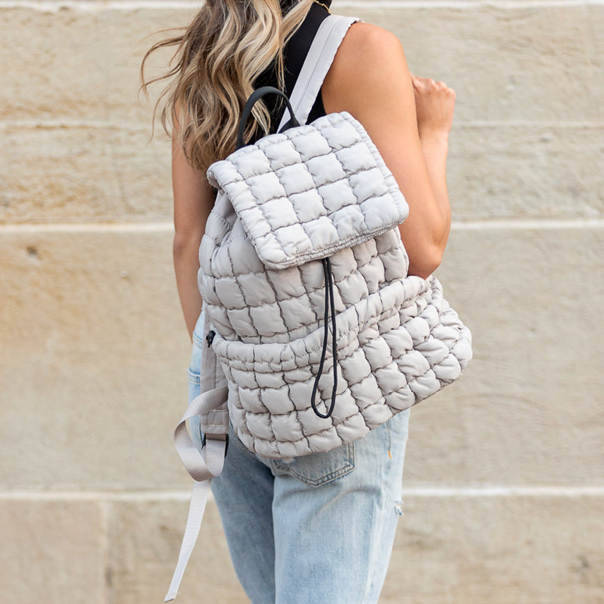 Women's Stevie Quilted Puffer Backpack – Casual Everyday Bag