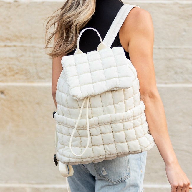 Women's Stevie Quilted Puffer Backpack – Casual Everyday Bag