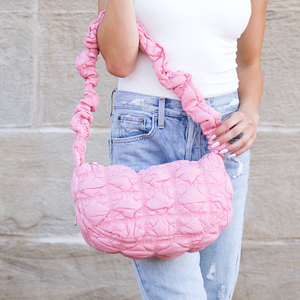 Women's Indy Convertible Quilted Puffer Crossbody Bag – Versatile Everyday Purse