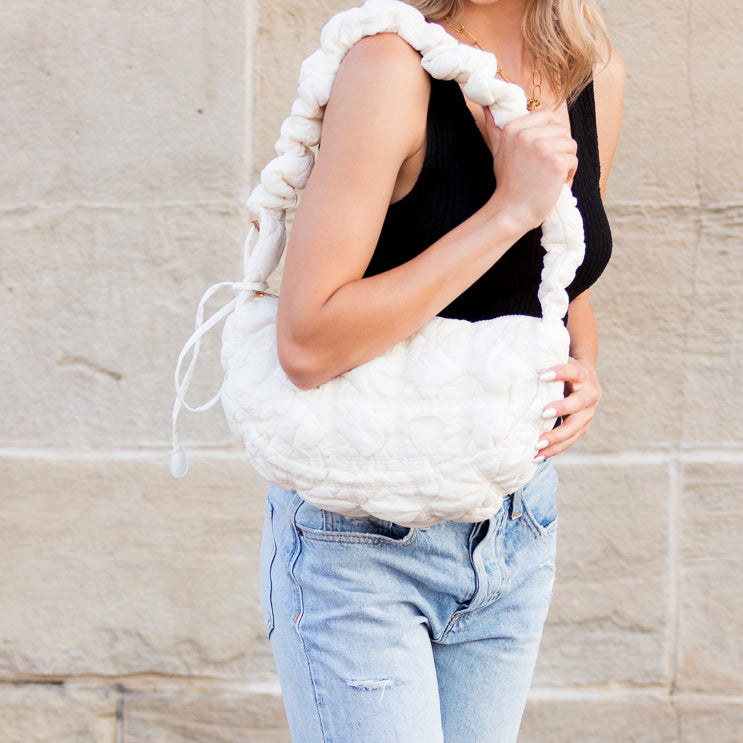 Women's Indy Convertible Quilted Puffer Crossbody Bag – Versatile Everyday Purse