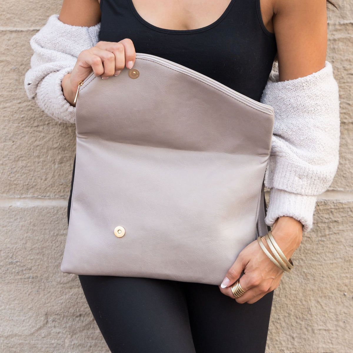 Women's Foldover Envelope Clutch – Sleek Evening & Everyday Bag