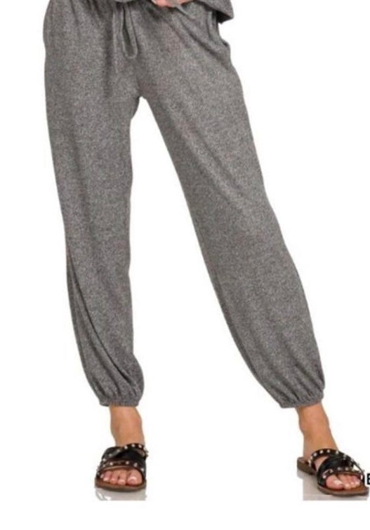 Zenana Soft Melange Hacci Jogger