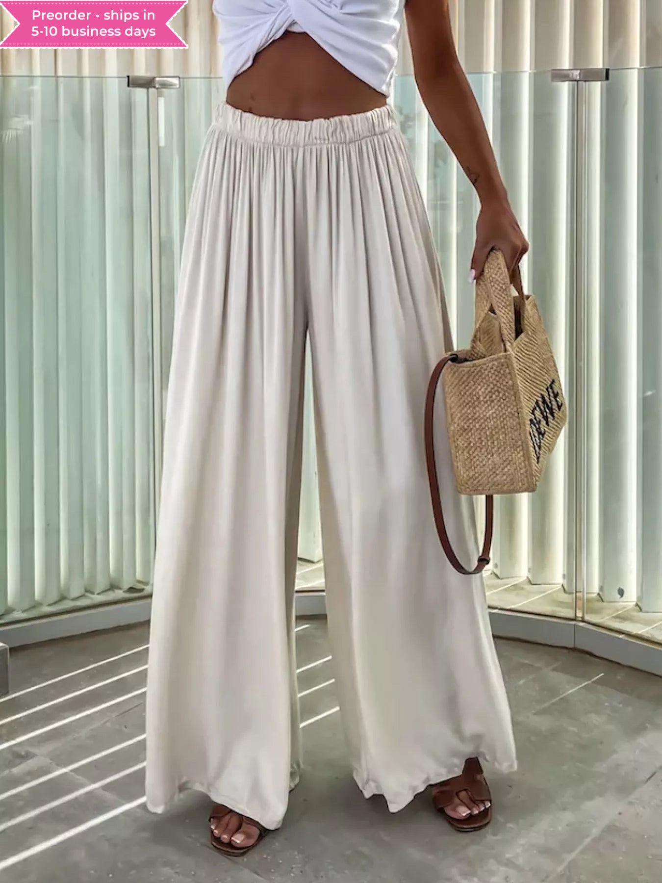 Wide-Leg Flowy Pants