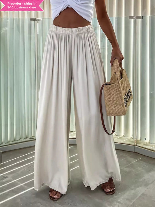 Wide-Leg Flowy Pants