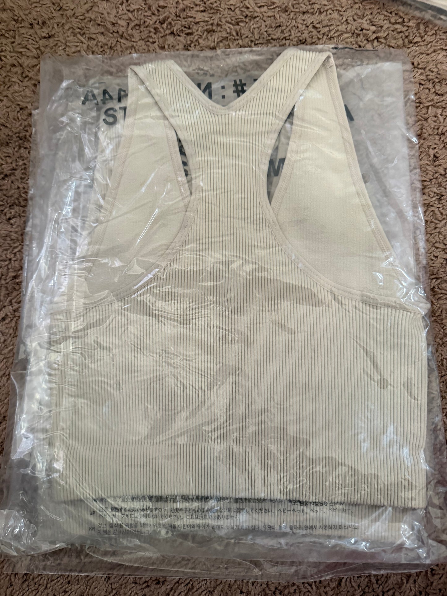 Zenana Ribbed Crop Tank Top