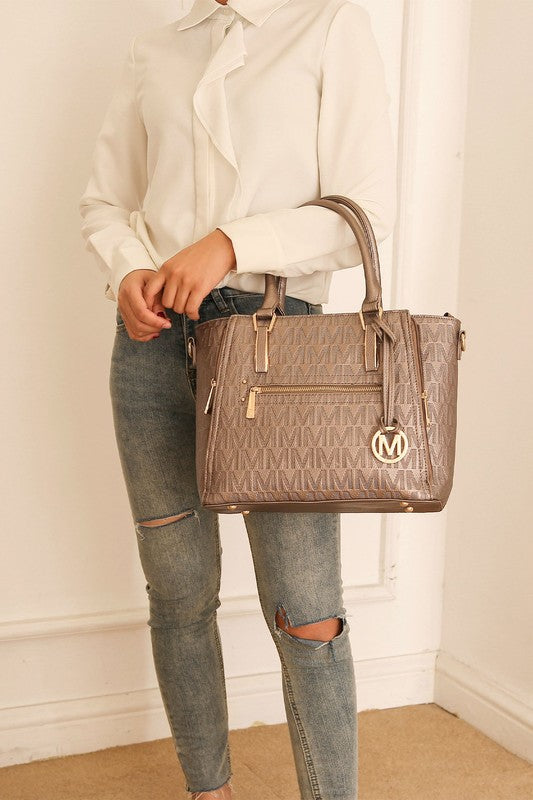MKF Collection Cairo M Signature Women's Satchel Handbag
